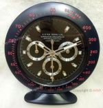 Solid Black Rolex Daytona Table Clock - New Replica